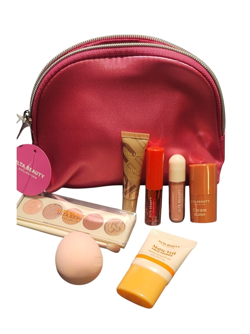 💖 Ulta Beauty Pink Makeup Pouch with Travel Cosmetics